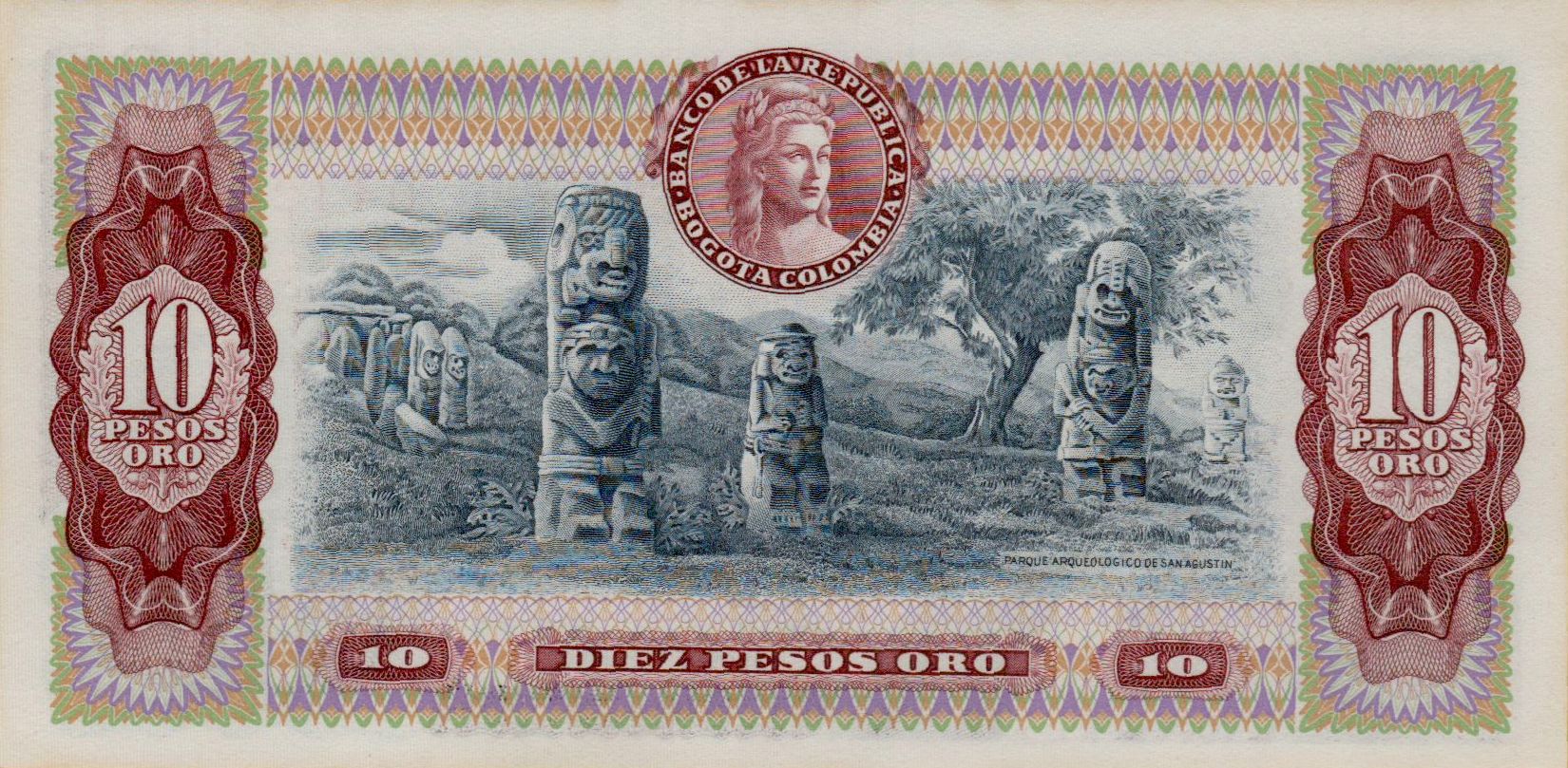 Colombia 10 1980 UNC P-407/h